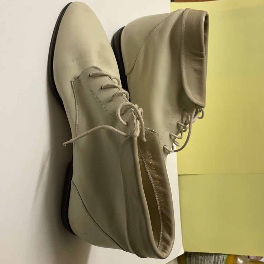 90s look women’s ankle boots, fold over Cuffed
